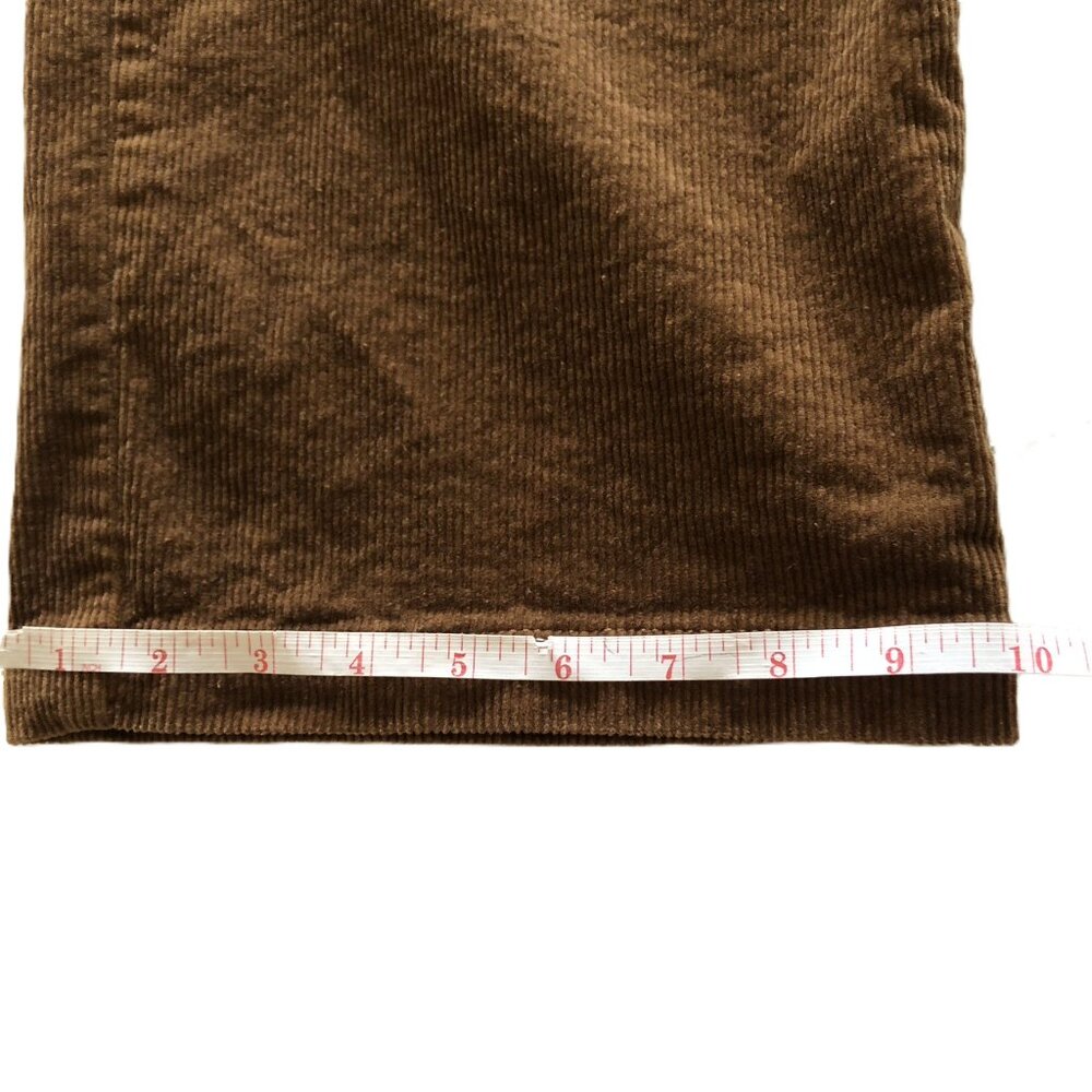Tgla Corduroy Wide Leg Pants Belted Size XS W26 Paper bag Brown 4 Pockets - Picture 16 of 16